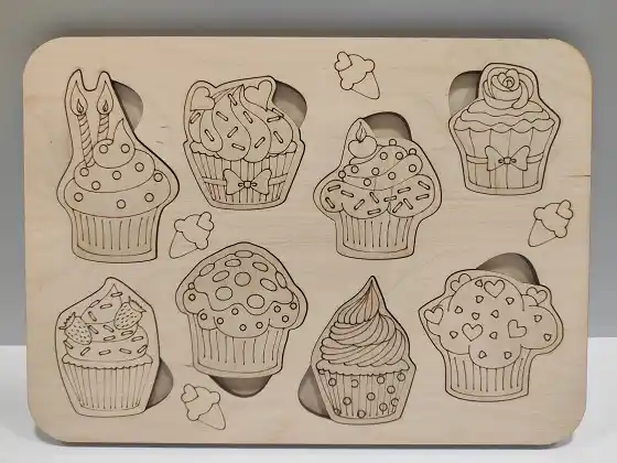 Puzzle din lemn ( PRAJITURI ) 38