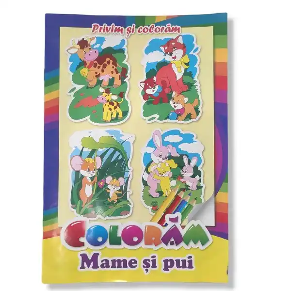 Privim si Coloram (rom) Mamele si puii 13