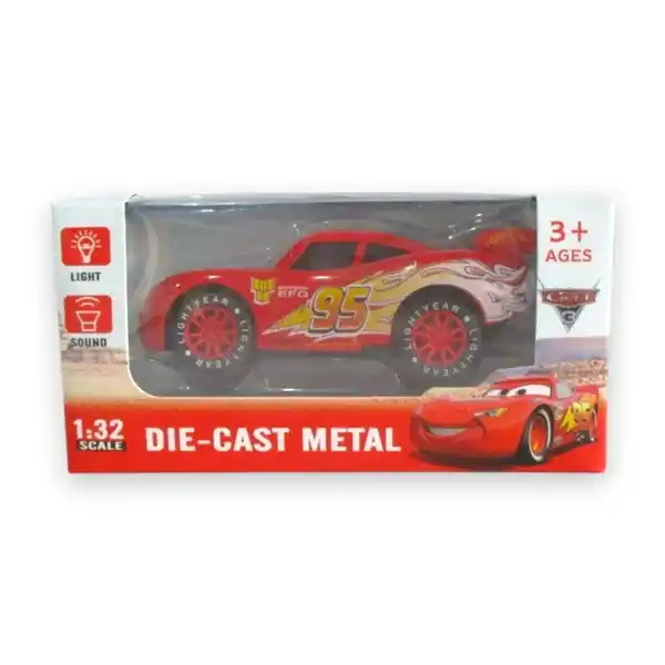 Металлическая машина со звуком и светом