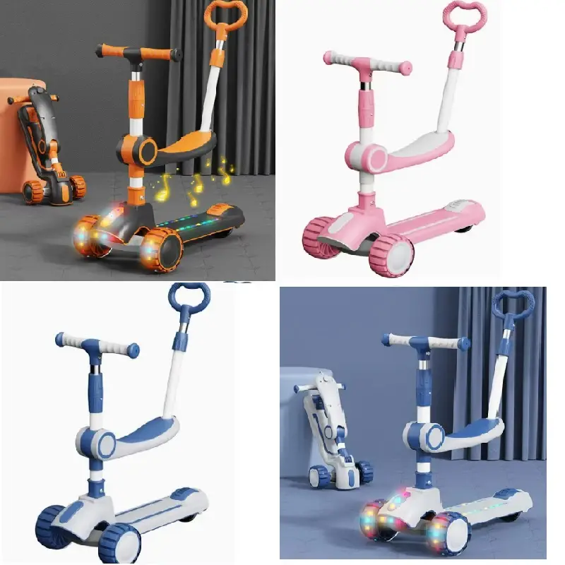 Cumpara  Trotinete și penny board - Самокат 2 в 1с музыкой и светом..