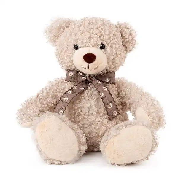 Мягкая игрушка Кудрявый медведь с лентой  30 cm - 0.27 kg