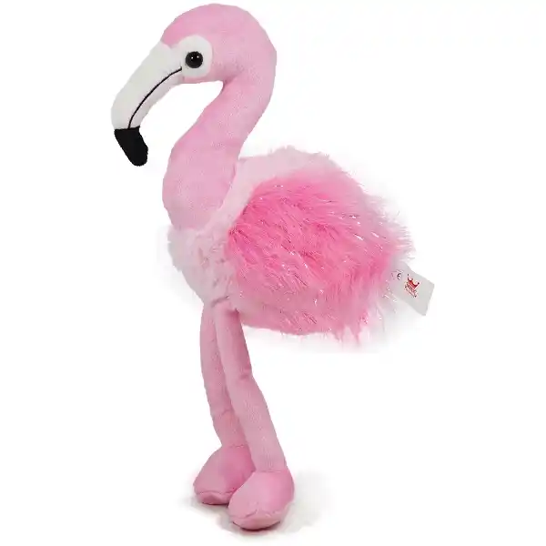 Jucarie moale Flamingo cu aripi strălucitoare - Roz 20 cm - 0.088 kg