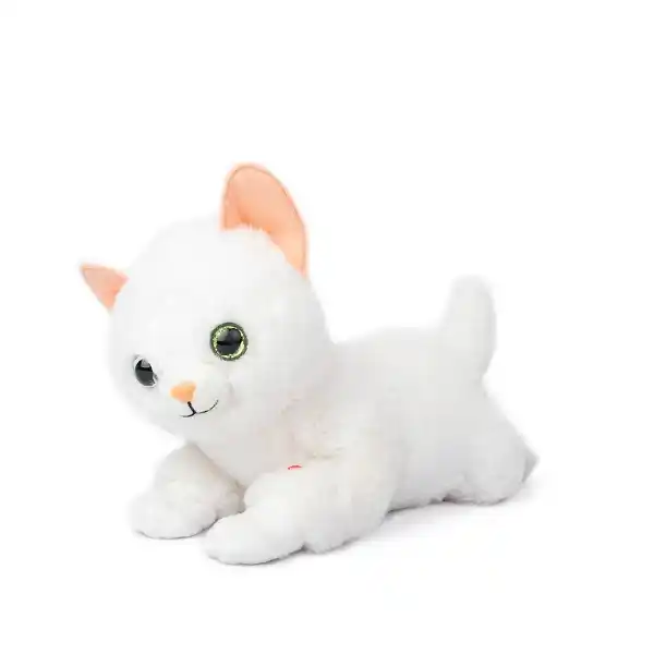 Мягкая игрушка Кошка со звуком - белый  50 cm - 0.44 kg