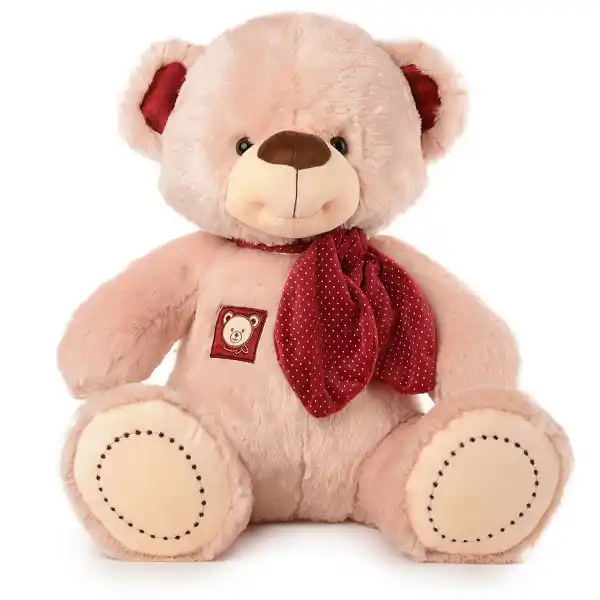Мягкая игрушка Медведь с красным шарфом  50 cm - 0.74 kg