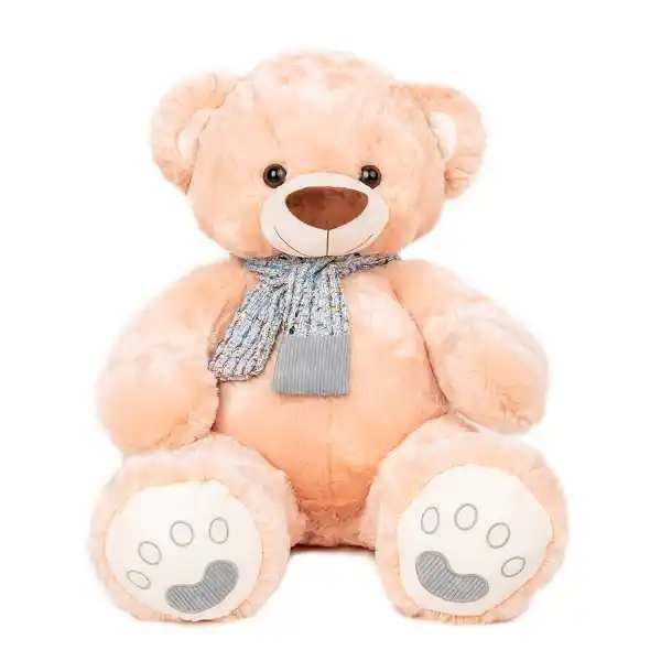 Мягкая игрушка Медведь с голубым шарфом  52 cm - 1.05 kg