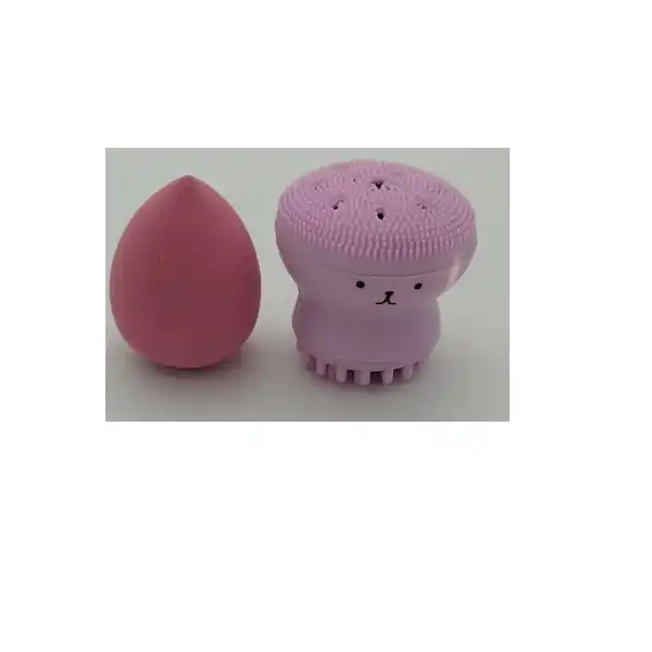 Set beauty blender (burete+perie cosmetica) (01-32)