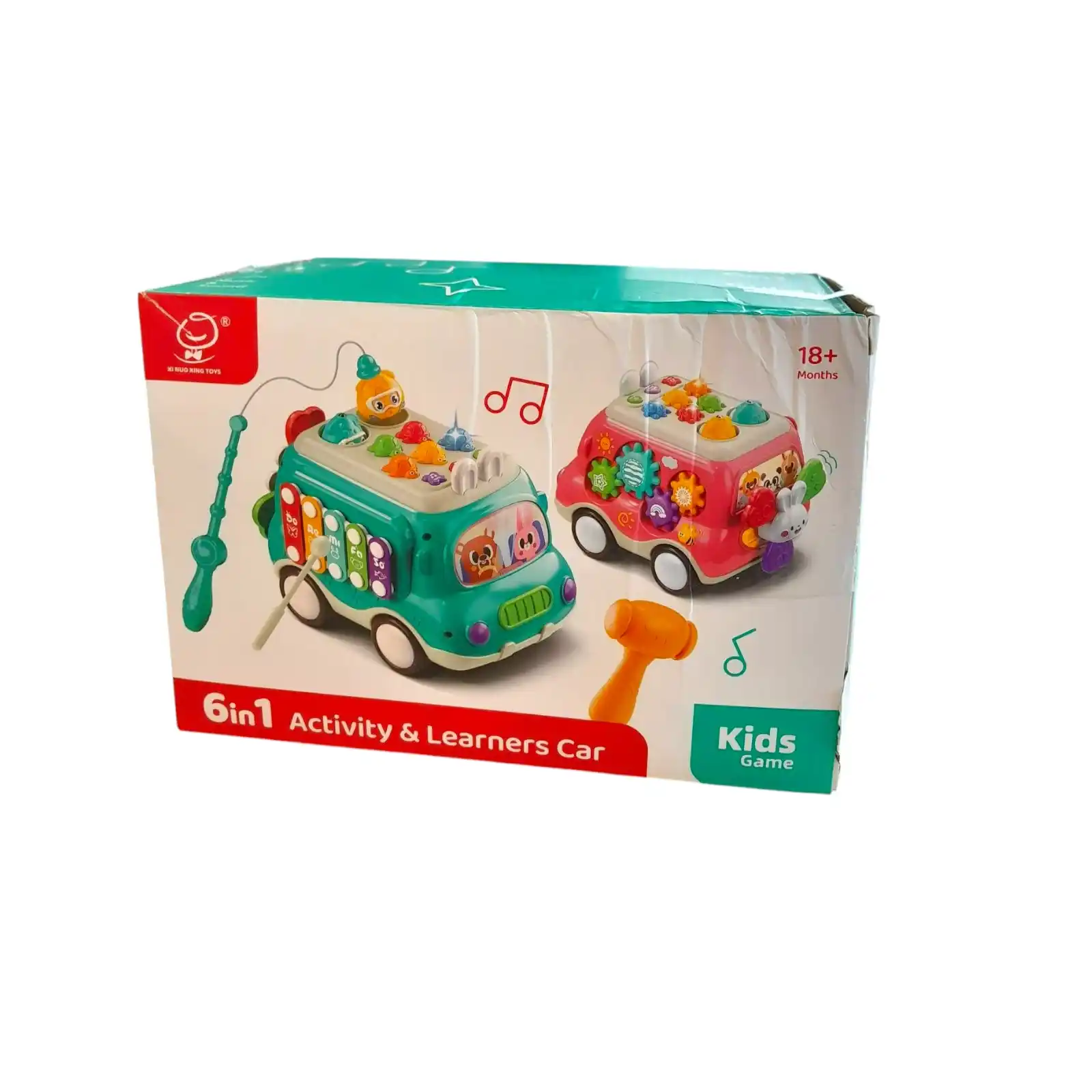 Автомобиль 6 в 1 со звуком (Поврежденная коробка)