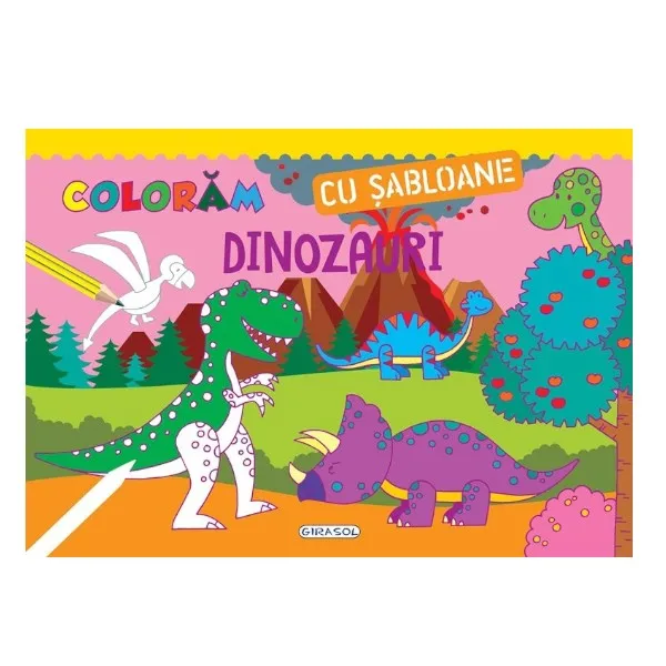 Coloram cu sabloane - Dinozauri