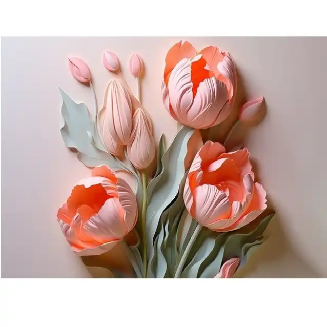 Набор для рисования по номерам Тюльпаны  (20*30)