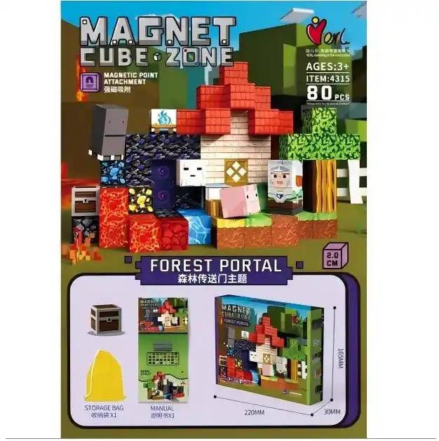 Constructor magnetic 80pcs