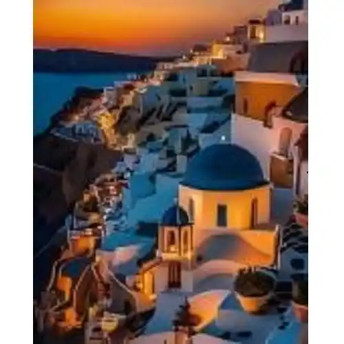 Diamond mosaic Santorini (30*40)