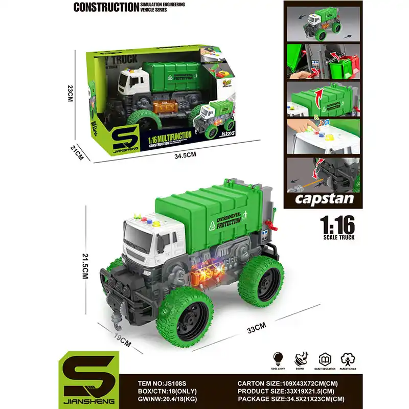 Masina de salubritate cu sunet si lumini (instructiune in romana)
