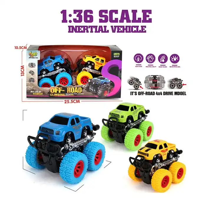 Set masina cu inertie (2buc) (instructiune in romana)