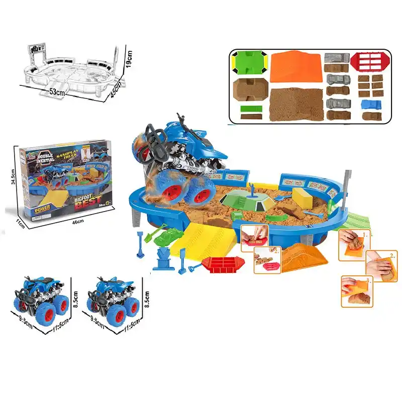 Set masina cu accesorii (instructiune in romana)