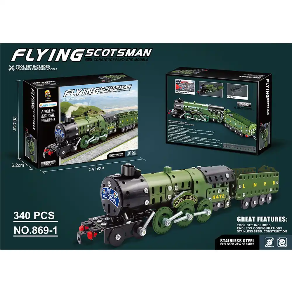 Constructor din metal 340pcs (instructiune in romana)