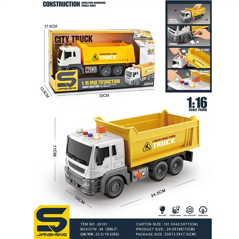 Masina camion cu sunet si lumini (instructiune in romana)