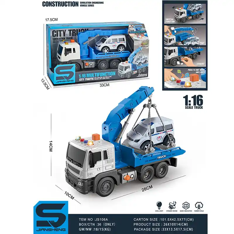 Masina evacuator cu sunet si lumini (instructiune in romana)