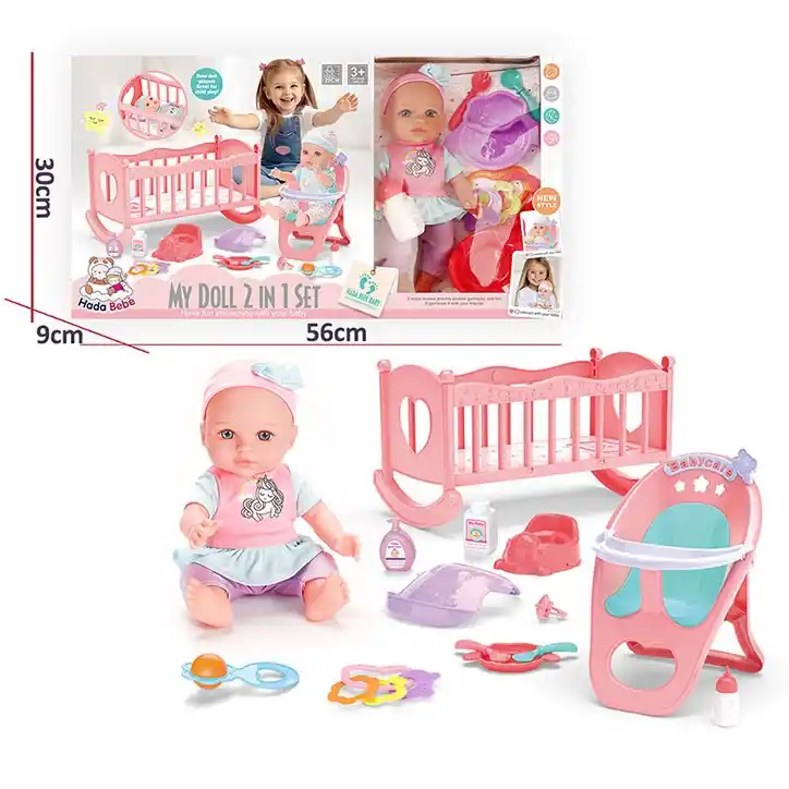 Papusa baby cu accesorii cu sunet (instructiune in romana)