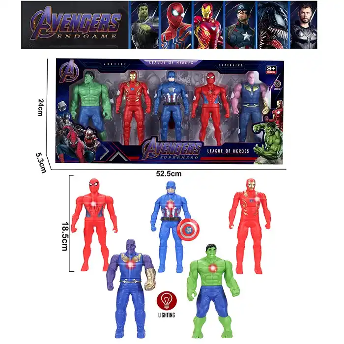 Set eroi cu lumini (5pcs)