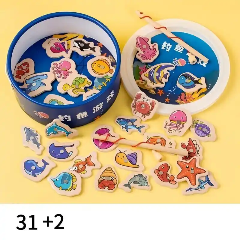 Набор для рыбалки из дерева