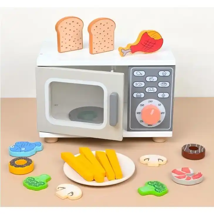 Набор микроволновая печь из дерева