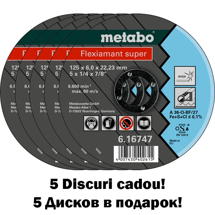 Polizor unghiular Metabo W9-125 Quick (600374000)