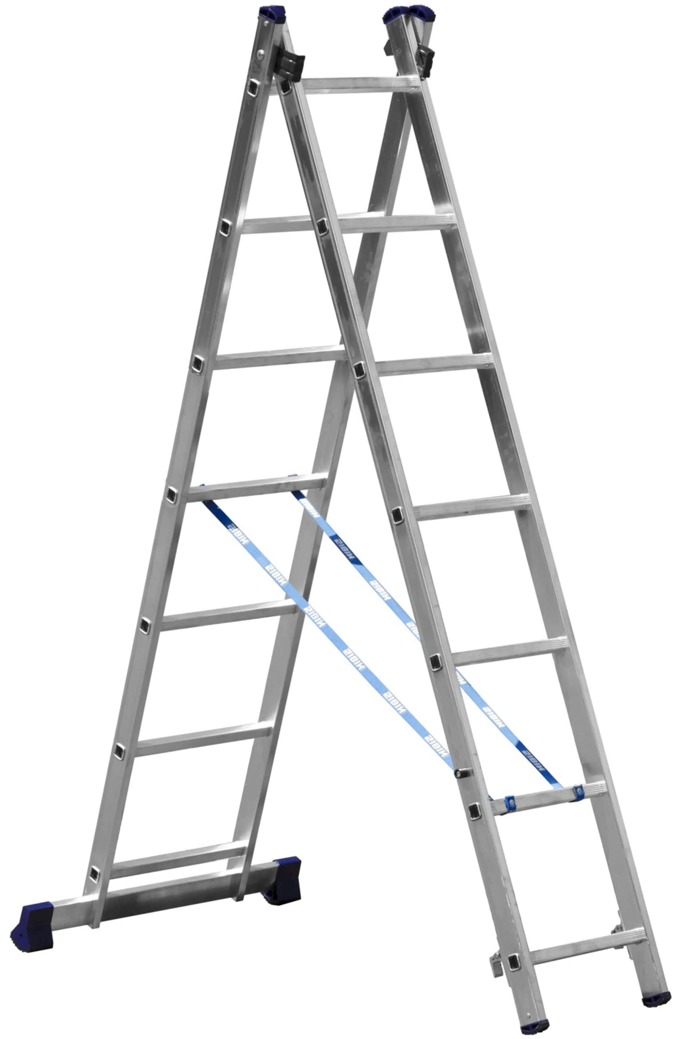 Scări de aluminiu cu două secțiuni