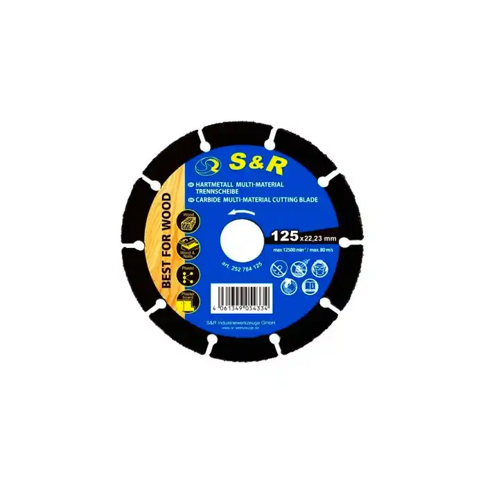 Купить  Отрезные диски 125-180мм - Диск карбид-вольфрам S&R ..