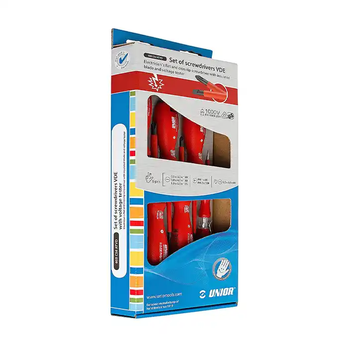 Набор диэлектрических отверток 1000 В UNIOR 603CS6ATVD