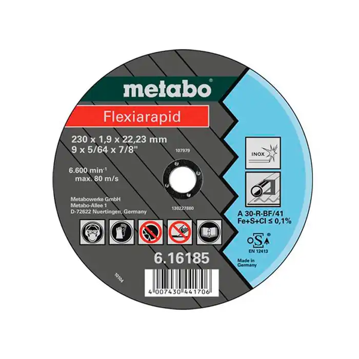 Купить  Отрезные диски 230-400мм - Отрезной диск Metabo Flexiarapid 230x1,9x22,2..