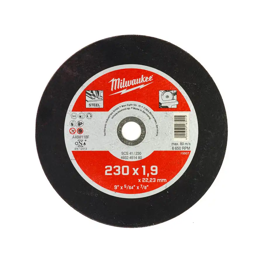 Купить  Отрезные диски 230-400мм - Диск абразивный MILWAUKEE  230*1.9..