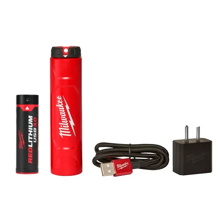 Set acumulator și încărcător USB Milwaukee L4 NRG-301