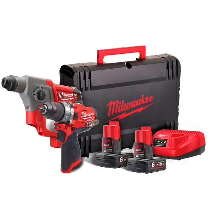 Set instrumente cu acumulatori Milwaukee M12 FPP2B-602X