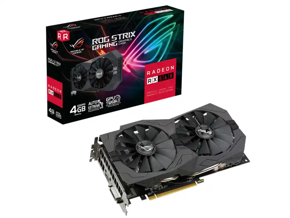 VGA ASUS Radeon RX560 4GB GDDR5 ROG Strix Gaming (ROG-STRIX-RX560-4G-V2-GAMING)