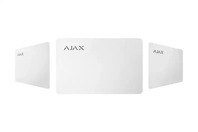 Купить  Управление и Тревожные Кнопки - Защищенная бесконтактная карта Ajax Pass, Бел..