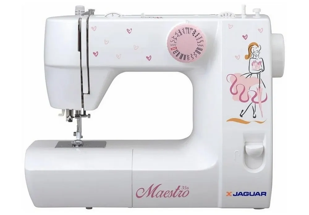 Cumpara  Cusut - Швейная машина JAGUAR Maestro 35S, Белый Розо..