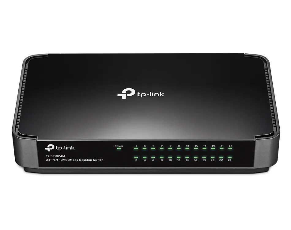 24-port 10/100Mbps Switch  TP-LINK "TL-SF1024M", plastic case