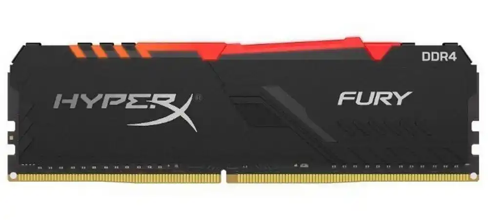 Оперативная память Kingston HyperX FURY RGB, DDR4 SDRAM, 3733 МГц, 8Гб, HX437C19FB3A/8