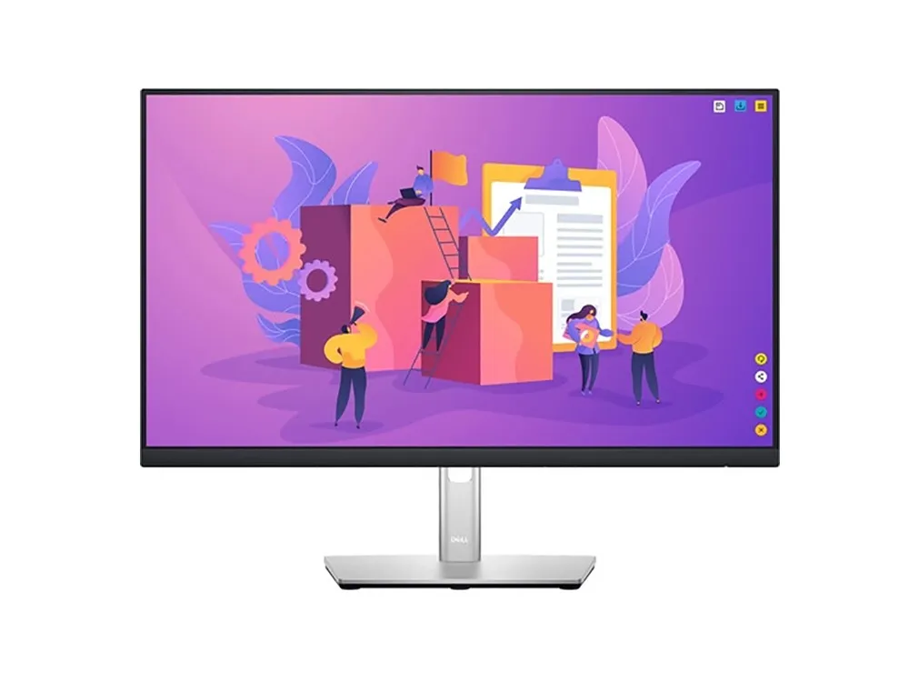 23.8" DELL P2422H, Black, IPS, 1920x1080, 60Hz, 5ms, 250 cd, SCR1000:1, D-Sub+HDMI+DP+USB, Pivot