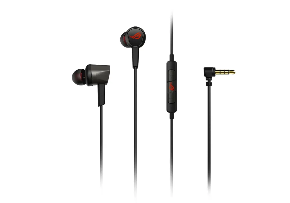 Gaming Earphones Asus ROG Cetra II Core, 9.4mm driver, 32 Ohm, 20-40kHz, 18g, Metal housing, In-line