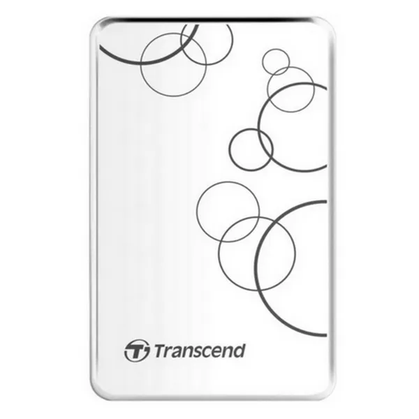 2.0TB (USB3.1) 2.5" Transcend "StoreJet 25A3", White, Anti-Shock, One Touch Backup