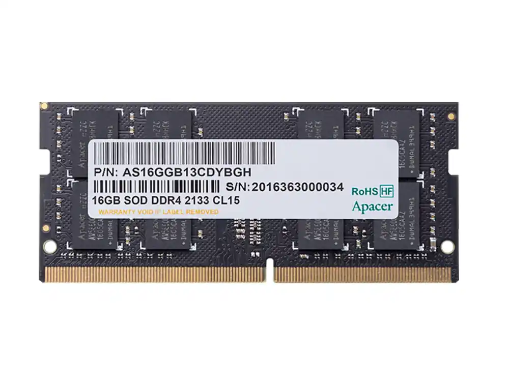 Оперативная память Apacer AS16GGB32CSYBGH, DDR4 SDRAM, 3200 МГц, 16Гб, AS16GGB32CSYBGH