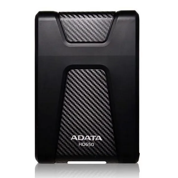1.0TB (USB3.1) 2.5" ADATA HD650 Anti-Shock External Hard Drive, Black (AHD650-1TU31-CBK)