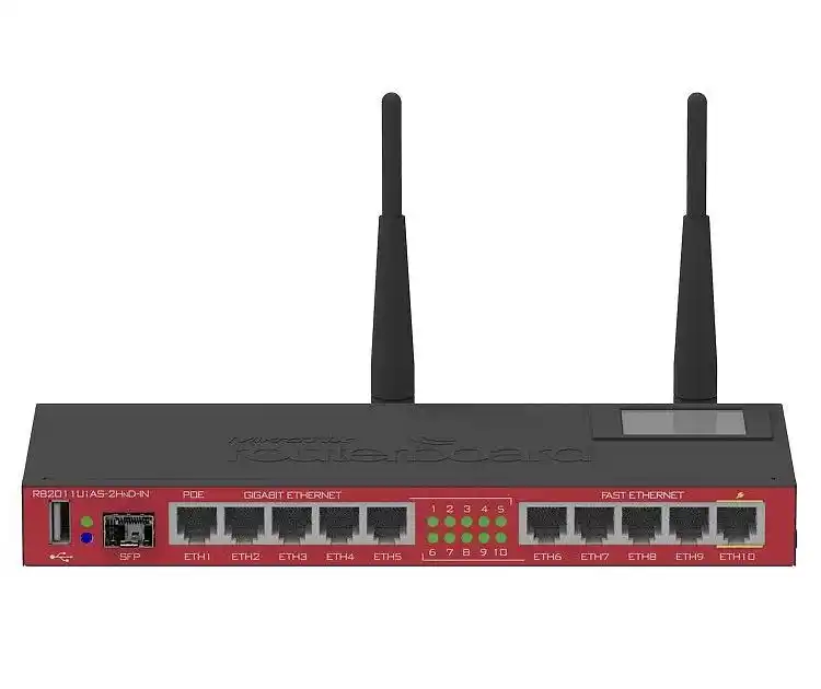 Маршрутизатор MikroTik RB2011UiAS-2HnD-IN, Чёрный