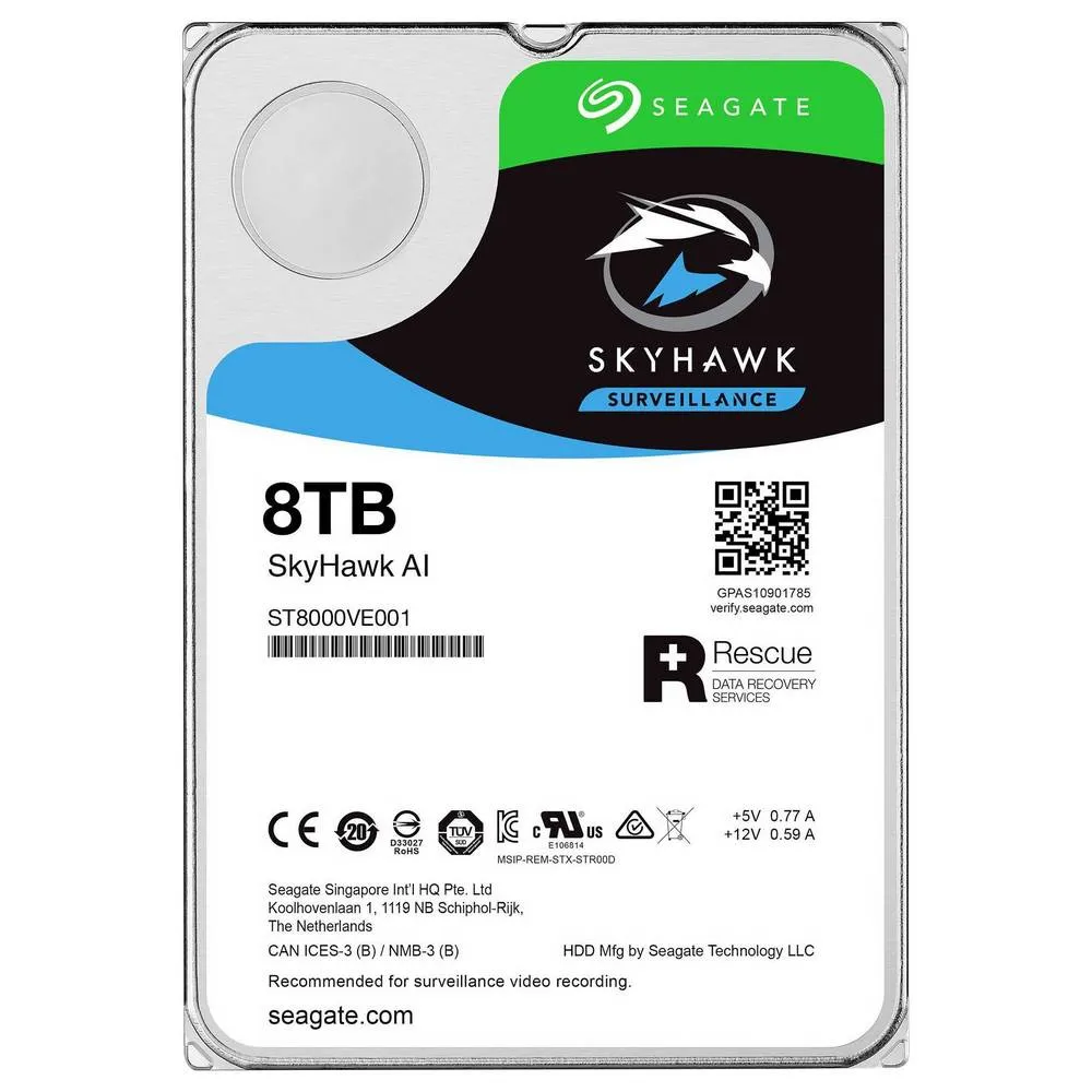 Жесткий диск Seagate SkyHawk AI, 3...