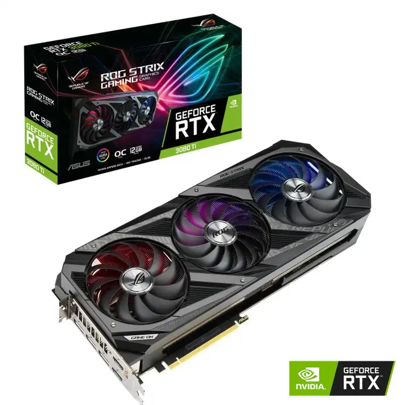 Видеокарта ASUS ROG-STRIX-RTX3080TI-O12G-GAMING, 12ГБ GDDR6X 384бит