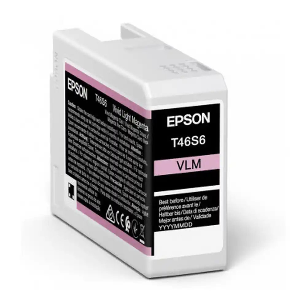 Картридж чернильный Epson T46S UltraChrome Pro 10, 25мл, Пурпурный