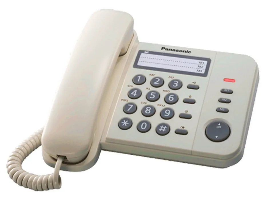 Cumpara  Telefoane cu fir - Проводной телефон Panasonic KX-TS2352, Бежевы..