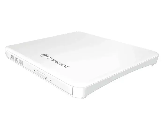 External Portable Slim 8x DVD-RW Drive  Transcend "TS8XDVDS", White, (USB2.0), Retail