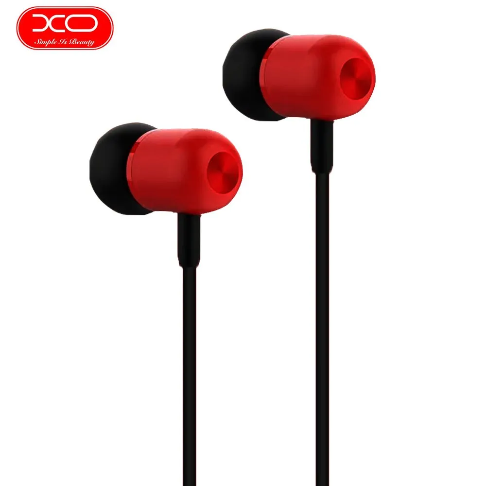 XO earphones, EP5 stereo earphone, Red